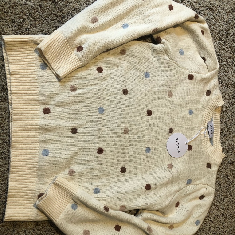 New w/ tags Vici polka dot sweater size medium